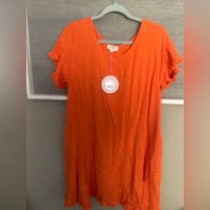 NWT Umgee Bright Orange Dress! SZ Medium